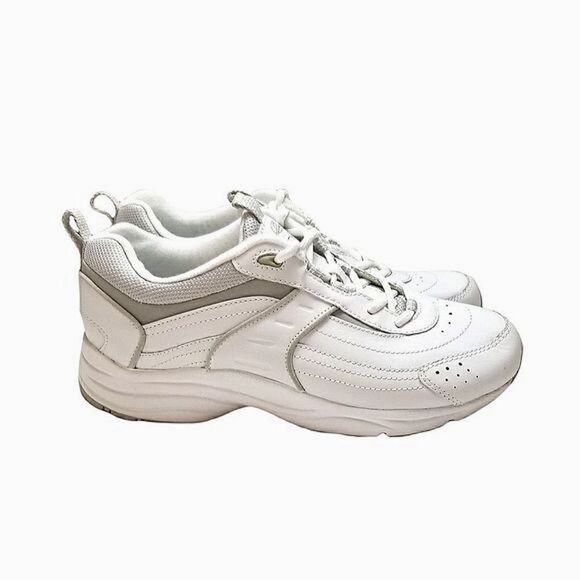 Easy Spirt White Leather Sneakers Size 9 - Picture 1 of 6